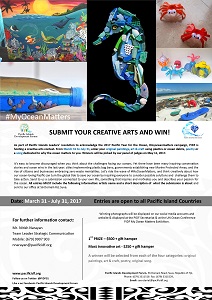 Pacific Year for the Ocean Creative Arts Competition - 31 March - 31 July 2017