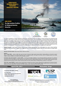 High Ambition Coalition for Shipping Emissions Reducation - Side-Event at the 3rd Pacific Regional Energy & Transport Ministers' Meeting - 27 April 2017