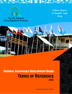 Terms of Reference of the National Sustainable Development Boards