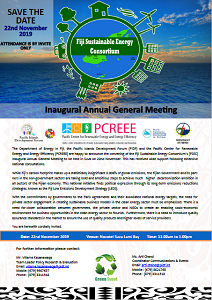 Fiji Sustainable Energy Consortium Inaugural Annual General Meeting - 22 November 2019