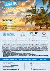 Celebration of the 70th Anniversary of the Human Rights Declaration - 16 November 2018