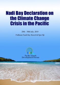 Nadi Bay Declaration on the Climate Change Crisis in the Pacific (July 2019)