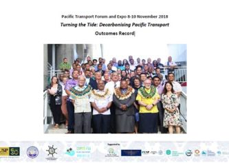 Pacific Transport Forum and Expo "Turning the Tide: Decarbonising Pacific Transport" - Outcomes Record: 8-10 November 2018