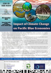COP25 Side-Event - Impact of Climate Change on Pacific Blue Economies - 4 December 2019