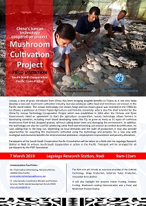China's Juncao technology cooperation project Mushroom Cultivation Project Field Visit - 7 March 2019