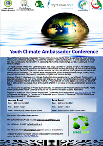 Youth Climate Ambassador Conference - 20 & 21 November 2019