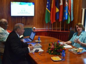 COURTESY VISIT BY COLOMBIA AMBASSADOR